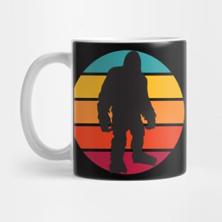 Big Foot Retro Vintage Sunset Bigfoot Mug